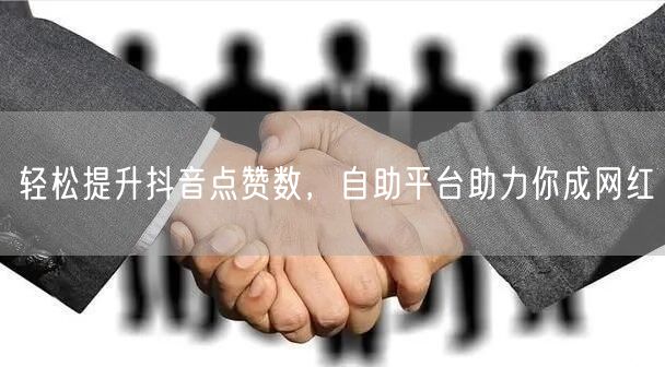 轻松提升抖音点赞数,自助平台助力你成网红